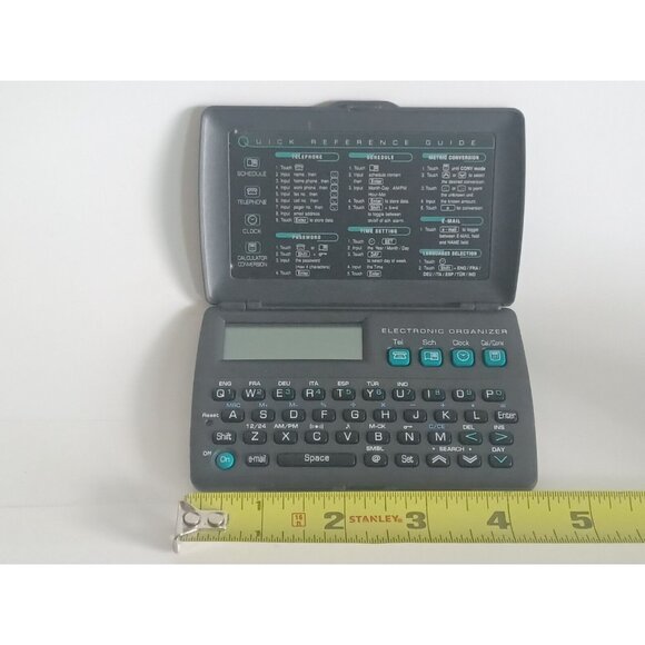 Electronic Organizer Untested - Need Batteries Unbranded - Black - Picture 7 of 9